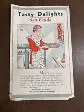 Tasty Delights Sea Foods Cooking Booklet From Baltimore Gas & Electric