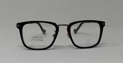 Moncler ML5112-D 056 Brown Tortoise Asian Fit Eyeglasses. Size 53-21-145