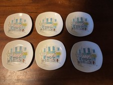 Midwinter Stylecraft 'Cannes' 6inch small plate  By Hugh Casson 1950s vintage X6