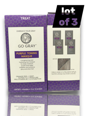Go Gray Purple Toning Duo  Shampoo and Conditioner 6 oz Each MAINTANCE