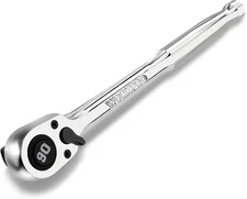 WORKPRO Low Profile 1/2-inch Drive Ratchet 90-Tooth Quick-release Ratchet Wrench