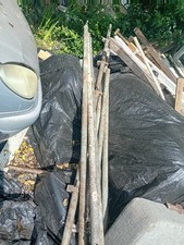 Job Lot 8 X Vintage Scaffold Poles Pipes For Scaffolding Etc