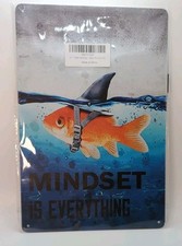 Mindset Is Everything-Steel Decor Sign 12x8