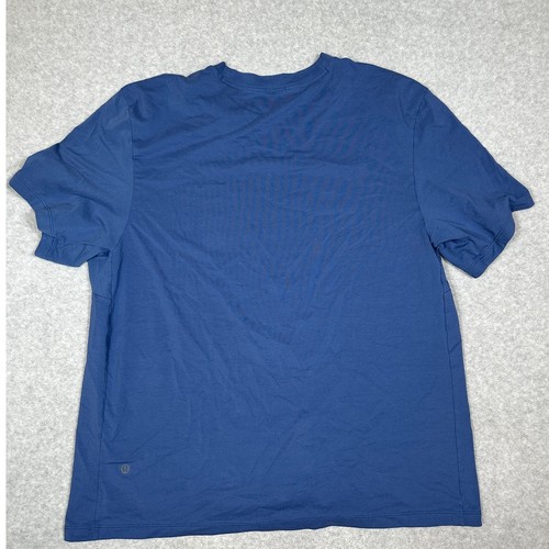 Lululemon Mens Blue Short Sleeve Athletic T-Shirt - Picture 2 of 6