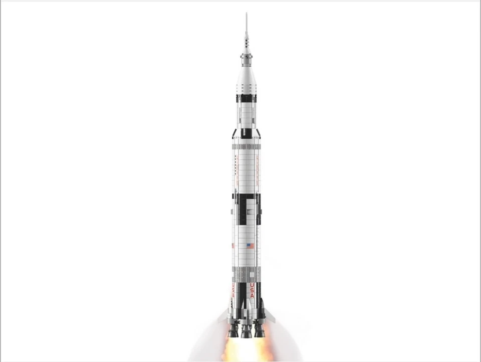 Lego 92176 NASA Apollo Saturn V Ideas NEW SEALED BOX Space Rocket BOX CREASE - Image 4 of 4