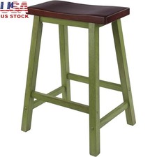 Space-saving Solid Wood Stool Easy Assembly Comfortable Foot Rest Compact Design