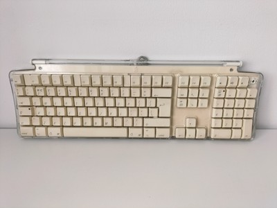 Apple Pro Dual USB M7803 Mac Computer Full Keyboard UK Model Weiß Getestet 