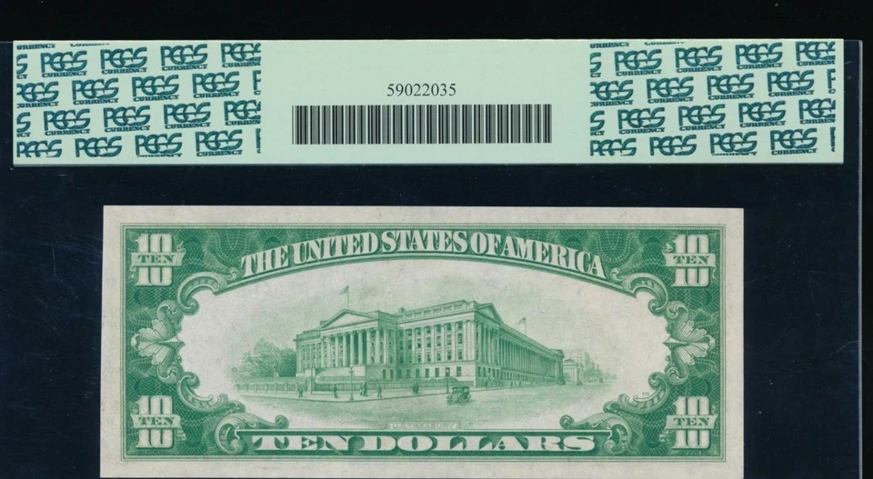 AC 1928A $10 Cleveland FRN PCGS 62 PPQ Fr 2001-D - Image 2 of 2
