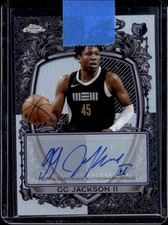 GG JACKSON II 2025-26 TOPPS CHROME SIGNATURE STYLE AUTO GRIZZLIES REFRACTOR SSP