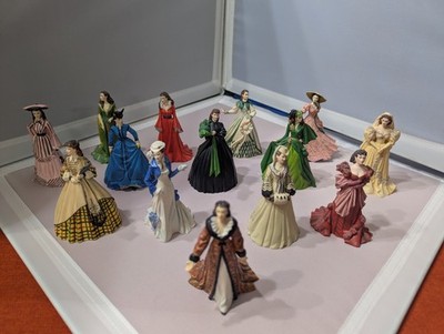 ONE Scarlett O'Hara Gone with the Wind Franklin Mint Resin Figure Figurine Dress