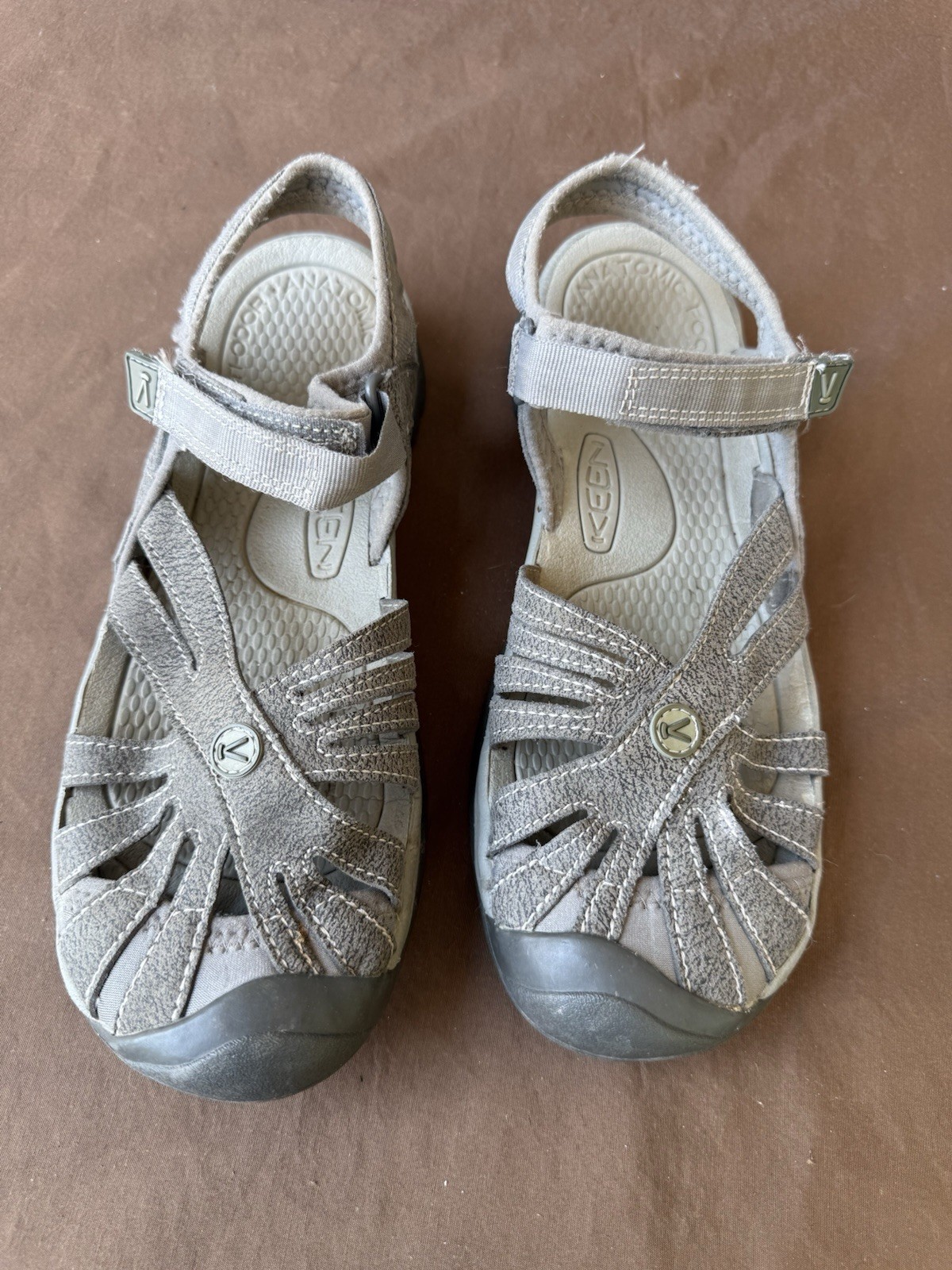 Sandali Keen donna rosa cinturino regolabile avventura brindle shitake taglia 10