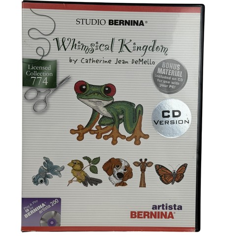 Bernina Whimsical Kingdom Embroidery Designs CD Licensed Collection 774 OESD USA