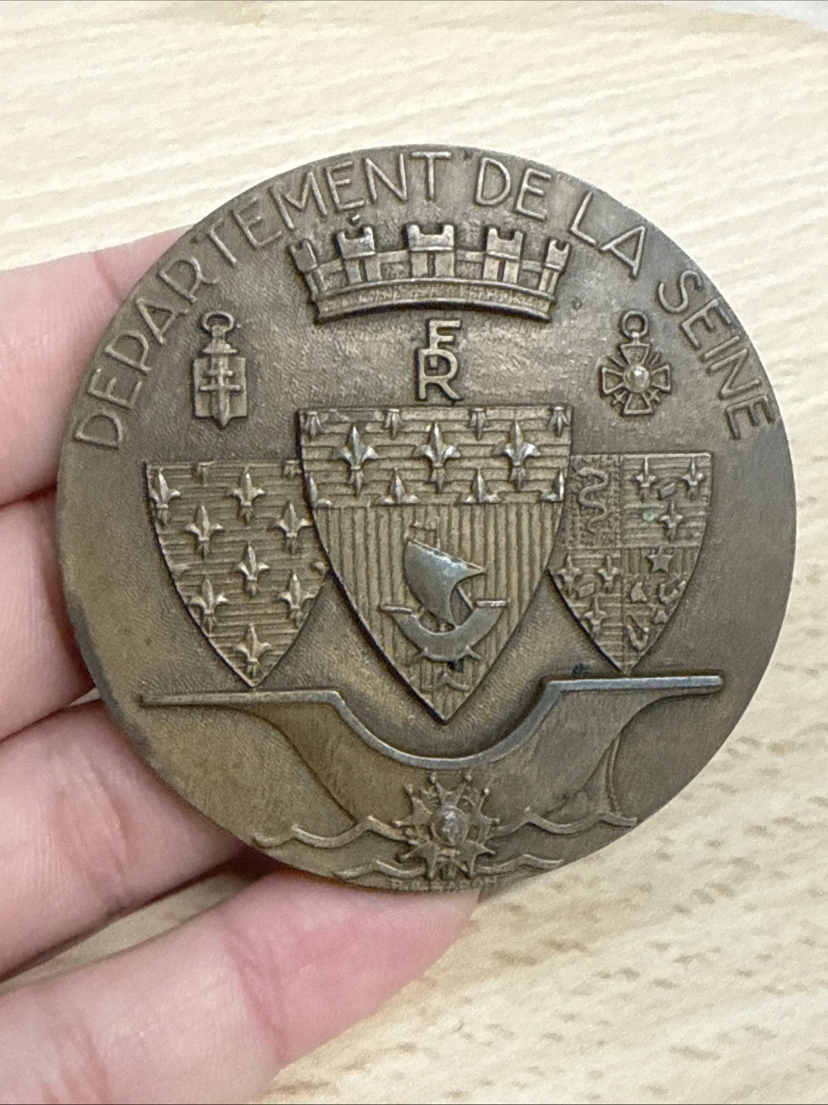Médaille Département De La Seine En Bronze