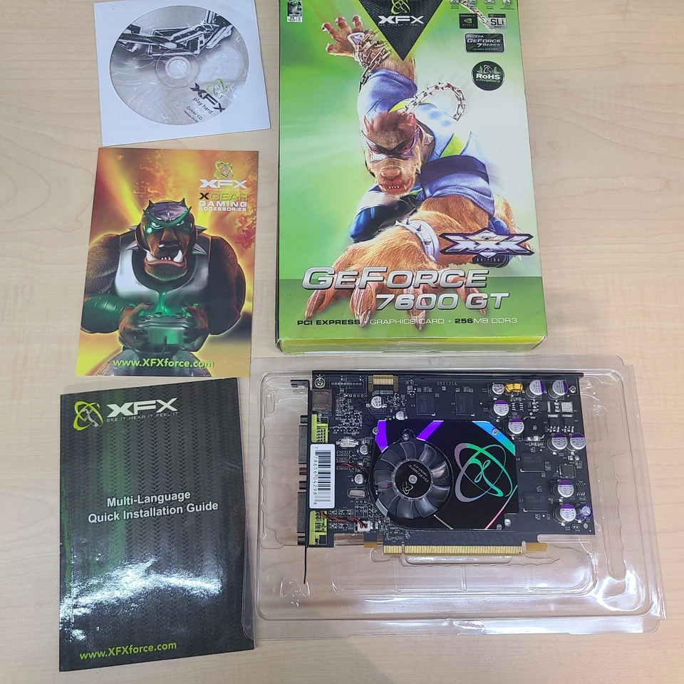 XFX NVIDIA GeForce 7600 GT 256MB GDDR3 XXX Edition - Image 3 of 4