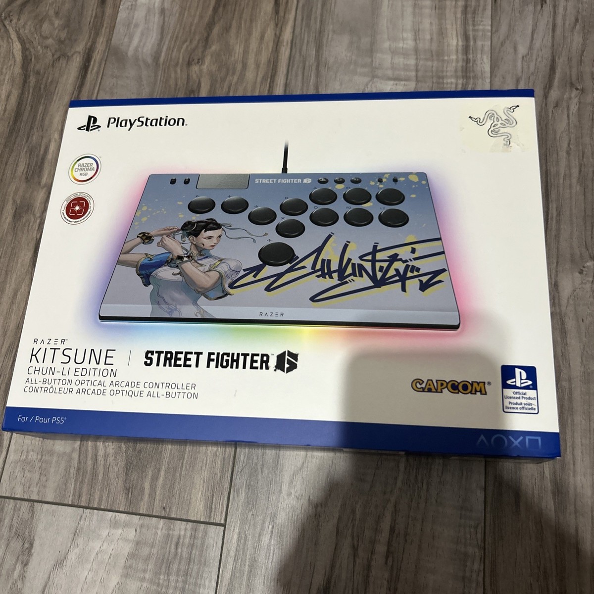 新品未使用！Razer Kitsune SF6 Chun-Li Edition Razer Kitsune Optical Arcade Controller PS5 PC SF6 Chun-Li