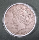 1934-S Peace Dollar About AU50 Circulated Key Date 90% Silver
