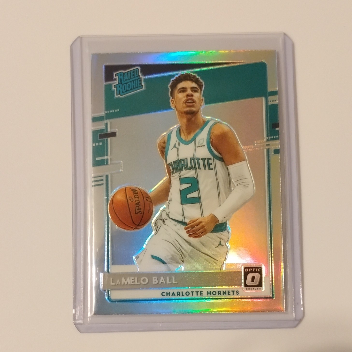 2020-21 Optic holo Rated Rookie LaMelo Ball Hornets #153