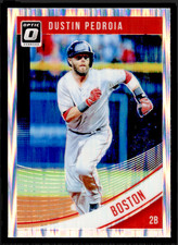 2018 Donruss Optic Dustin Pedroia Shock Prizm #72 - Boston Red Sox