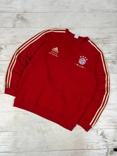 Adidas Bayern Munchen 2011 2012 Sweatshirt Top Soccer Men SZ L red