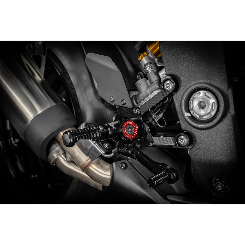 Juego trasero Gilles Tooling MUE2 para Triumph Speed Triple - negro MUE2-T01-B Foto 2 de 4