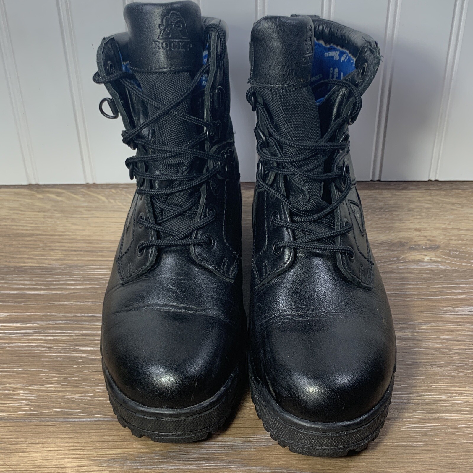 Men's Rocky Tactical Waterproof Black Duty Boots Lace Up SIZE 5W eBay