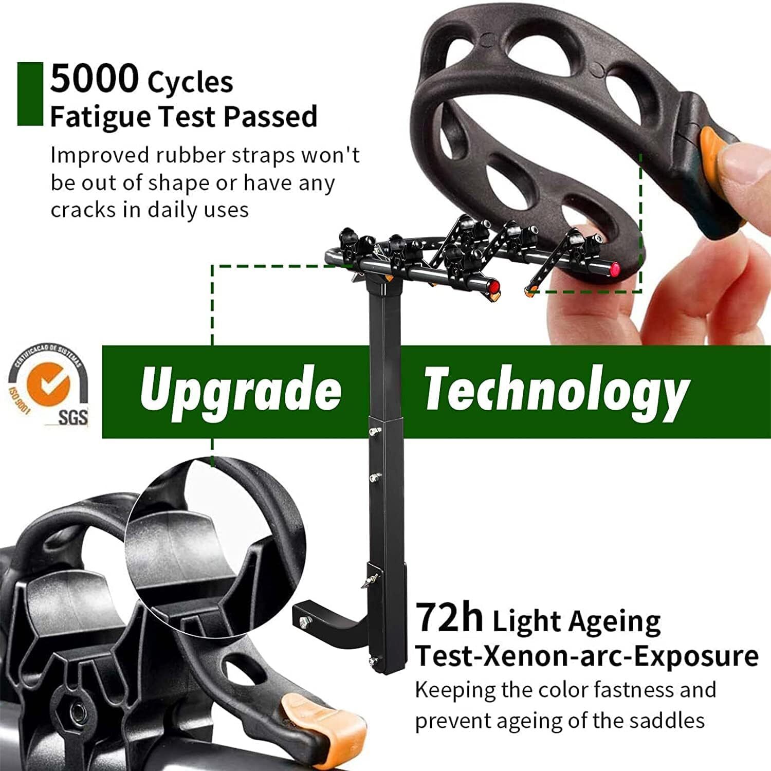 Bike Rack Replacement Straps, 8 Pieces Bike Hitch Strap, Bike Rack Replacement