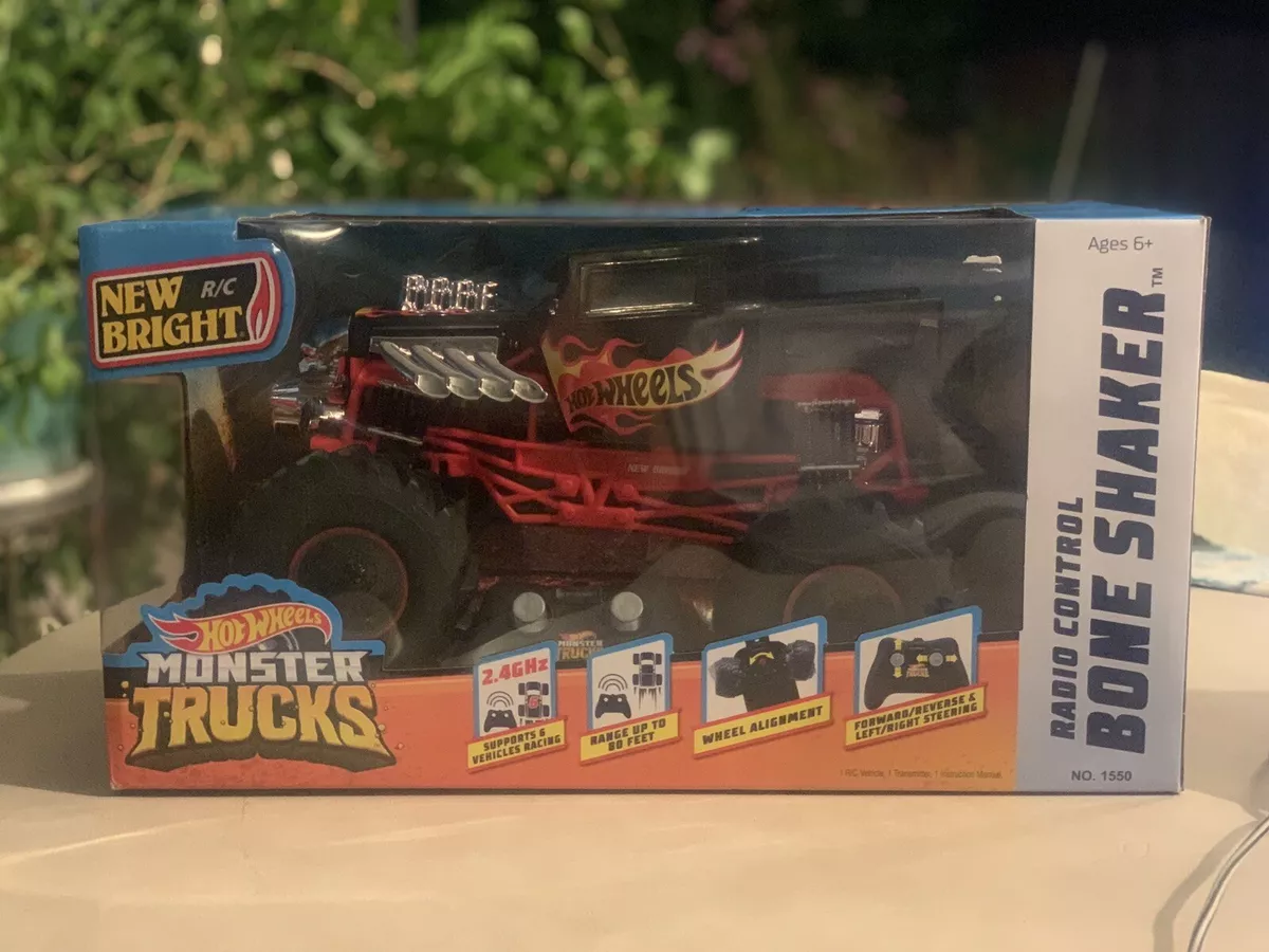 Hot Wheels Monster Trucks Remote Control Bone Shaker Vehicle - 1:15 Scale