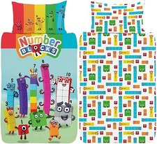 Numberblocks Single Duvet Cover Set 2-in-1 Design Kids Bedding