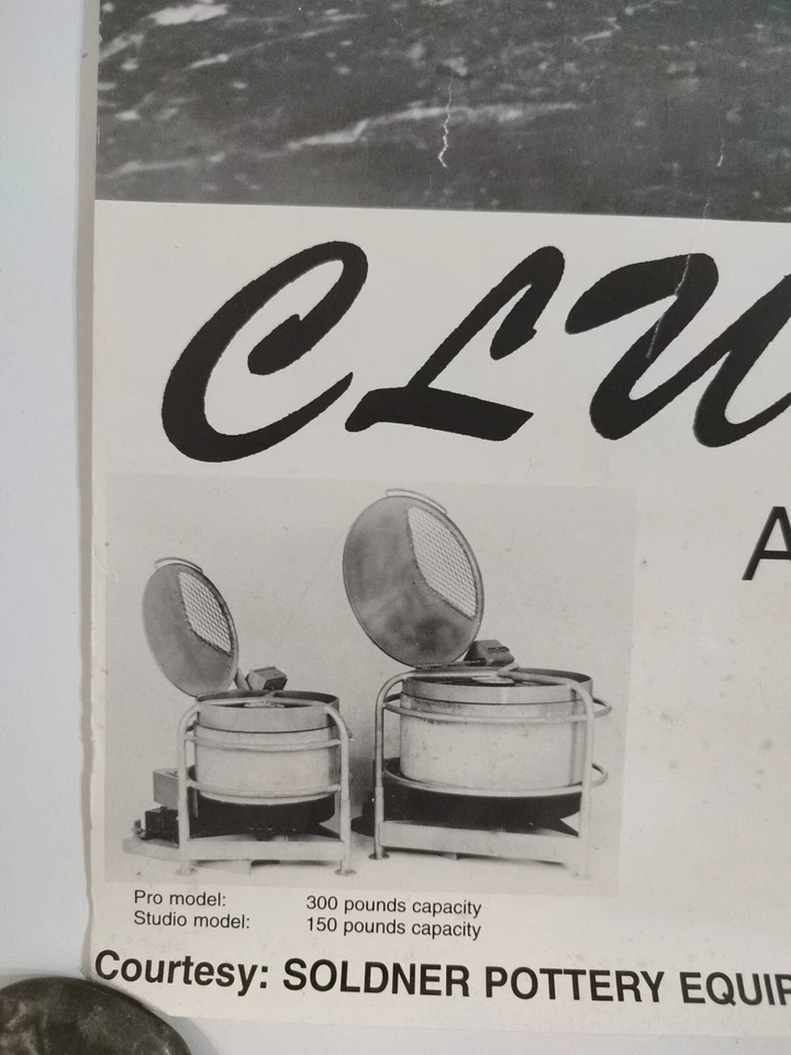 RARO De Colección Paul SOLDNER Autógrafo Firmado Pottery Club Mub Risque Anuncio Póster Moderno Foto 2 de 4