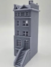 N scale 1:160 Brick Apartment Building
