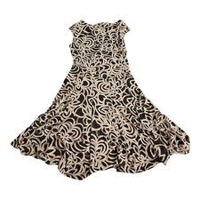 Lauren RALPH LAUREN Women’s Floral Sleeveless Dree Black White Size: 6