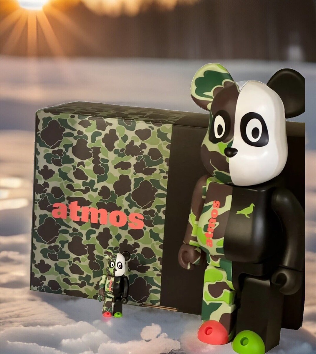 その他 MEDICOM TOY - BE@RBRICK atmos x STAPLE #3 100% &amp; 400% MEDICOM TOY BE@RBRICK atmos x STAPLE #3 100% & 400% 20SU-S