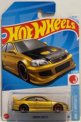 HW HONDA CIVIC SI GOLD 2024 J-IMPORTS SERIES 2/10 INTERNATIONAL CARD