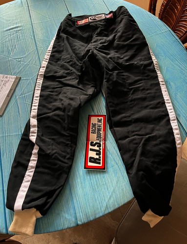 RJS RACING SFI 3-2A/5 NOMEX FIRE PANTS BLACK LARGE 1010-2-LG Old Stock ...