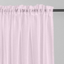 A pair of high quality Voile & cotton-look Voile slot Curtain 2 Panels 11 sizes