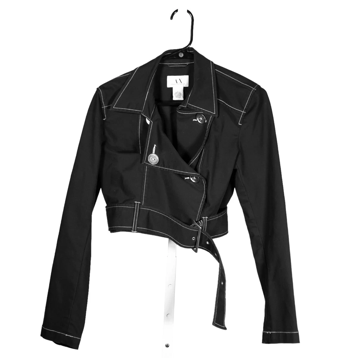 Armani exchange women's black jacket cheap