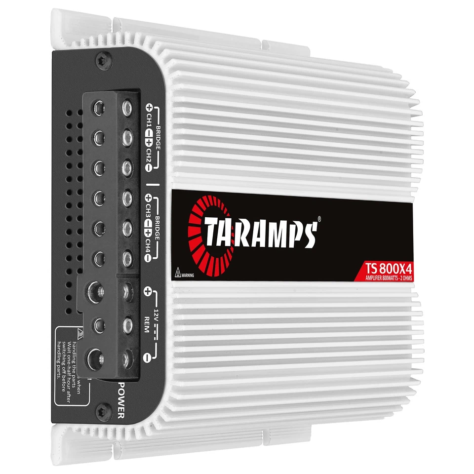 [VENDEDOR DE EE. UU.] Amplificador de audio para automóvil Taramps TS 800x4 800 vatios Rms 2 ohmios 4 canales Foto 2 de 4