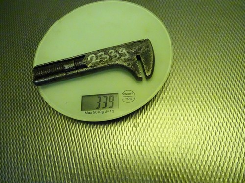 Alter Rollgabelschlüssel Franzose Engländer Werkzeug Verstellbar Gew. 339 Gr. - Bild 10 von 10