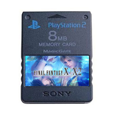ファイナルファンタジー　メモリーカード Final Fantasy X-2 10-2 PSX PS2 Official Memory Card Unlocked