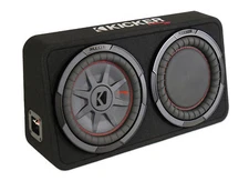 KICKER 48TCWRT102 CompRT 10" 800w Slim Car Subwoofer+Sub Box Enclosure COMPRT10