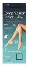 High Compression Flight Travel Maternity Silky Smooth Style Knee Sock UK SELLER.