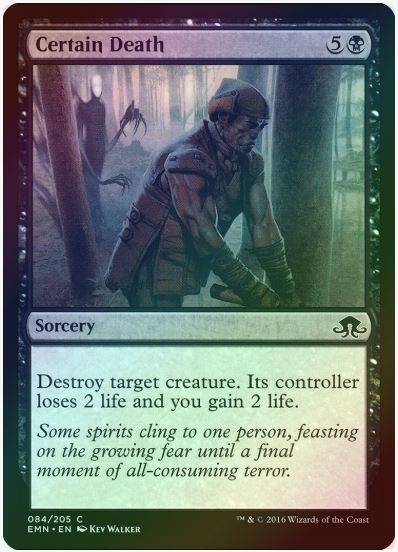 1 x Certain Death - Foil - Eldritch Moon - LP - Magic The Gathering - MTG
