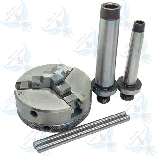 2-1/2"/65mm 3-Backen-Mini-Drehfutter mit MK1- und MK2-Aufnahmen - 第 2/8 張圖片