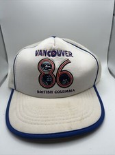 Vintage 1980  s Vancouver Expo 86 Cap Trucker Hat Snapback Baseball Cap