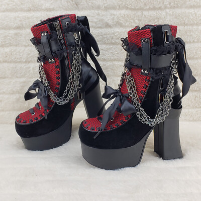 【未着用品★レア】CHARADE-110 厚底ブーツ【DEMONIA】 取り寄せ]CHARADE-110 / ブラック / 厚底ブーツ【DEMONIA
