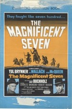 The Magnificent Seven Original UK Pressbook Steve McQueen Yul Brynner Photos art