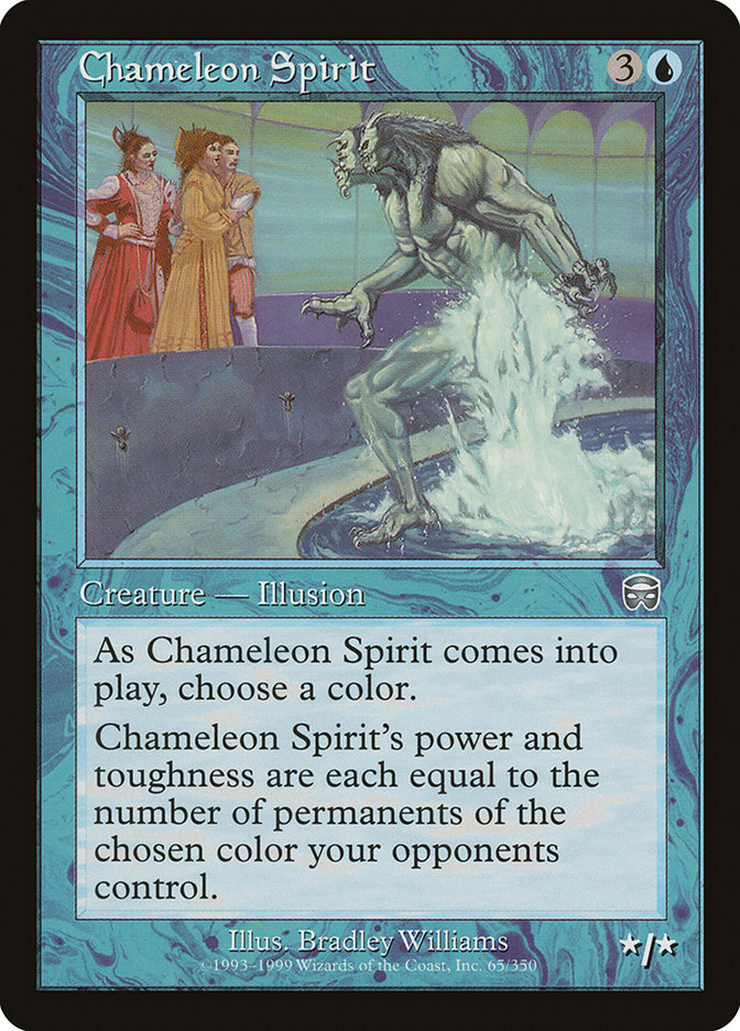 MTG Magic the Gathering Chameleon Spirit (65/350) Mercadian Masques LP