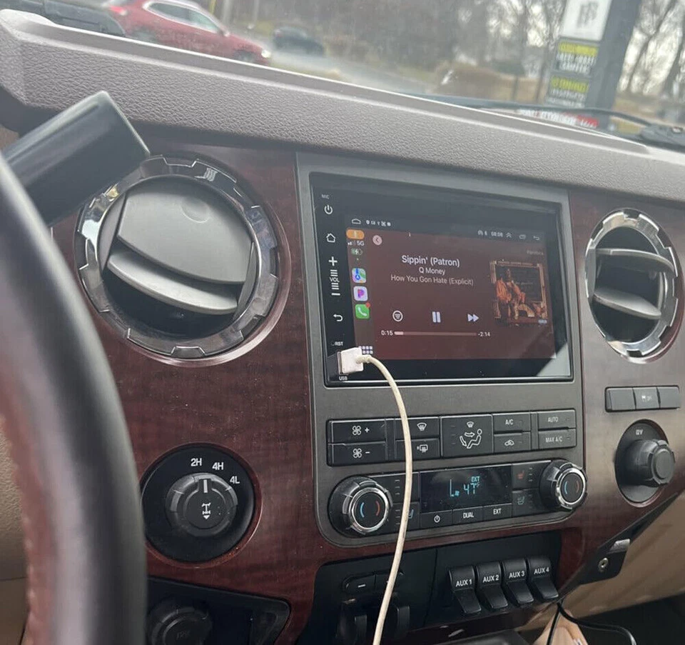 Radio estéreo para automóvil Android 15 Apple Carplay GPS navegación cámara para 2006-2014 F-250 F-350 Foto 4 de 4