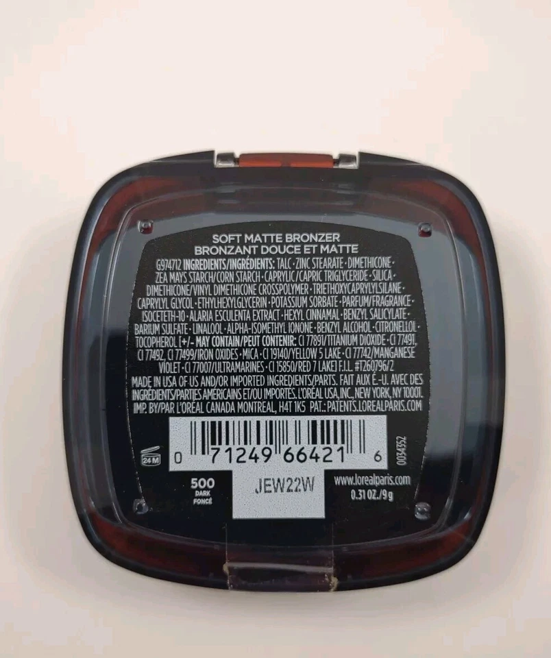 L'OREAL Paris Infallible 24H Fresh Water Bronzer #500 Dark (1) - Image 4 of 4