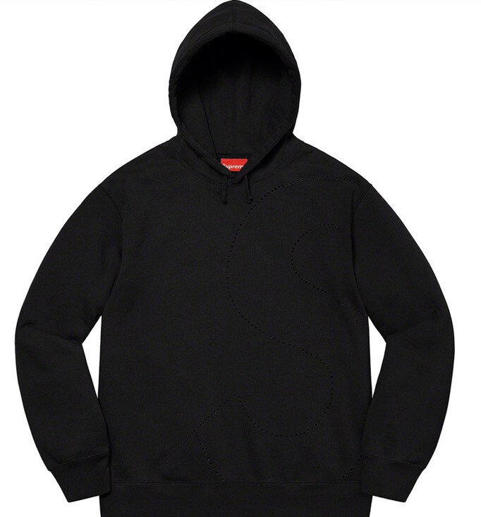 Supreme Laser Cut S Logo Hoodie XL Black | eBay